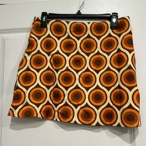 NWT Retro print mini skirt